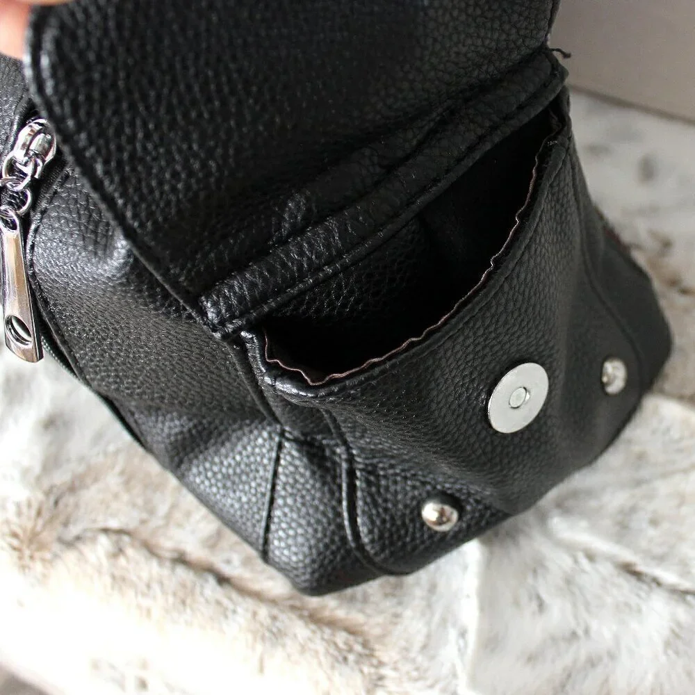 American Flag Red White Blue Rhinestone Bling Black Hobo Patriotic Handbag Bag